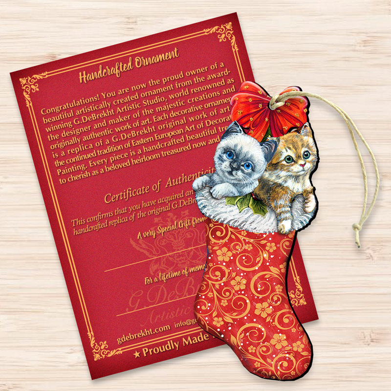 Chaussette de noël kitty chats