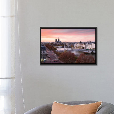 " Romantic Sunset Over Paris " by Matteo Colombo