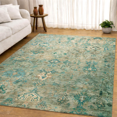 Premium Machine Washable Mayfield Global Rug