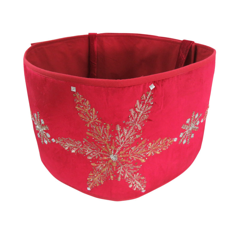 Snowflakes Handmade Adjustable Velvet Tree Collar