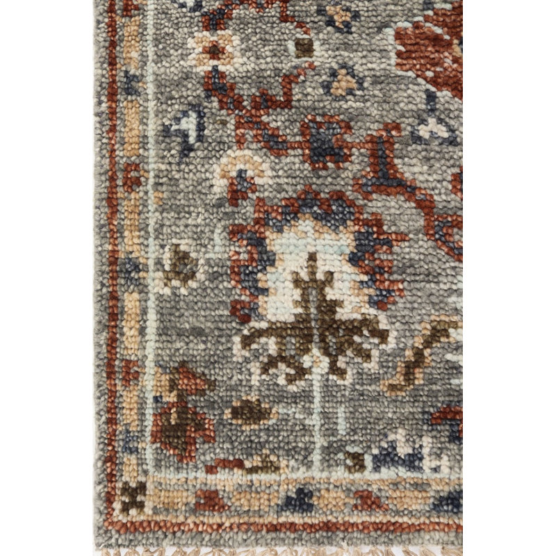 Oriental Area Rug in Gray
