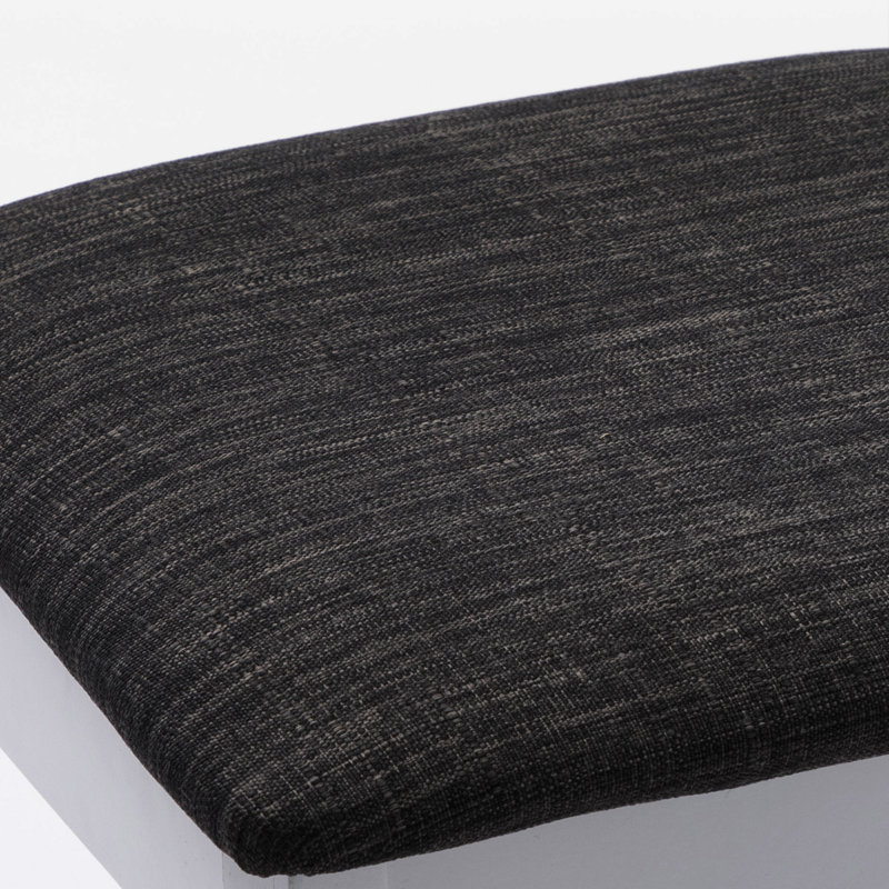 Chaise d'appoint rembourrée en bois massif avec dossier en X de H 18,2 po Hendrix