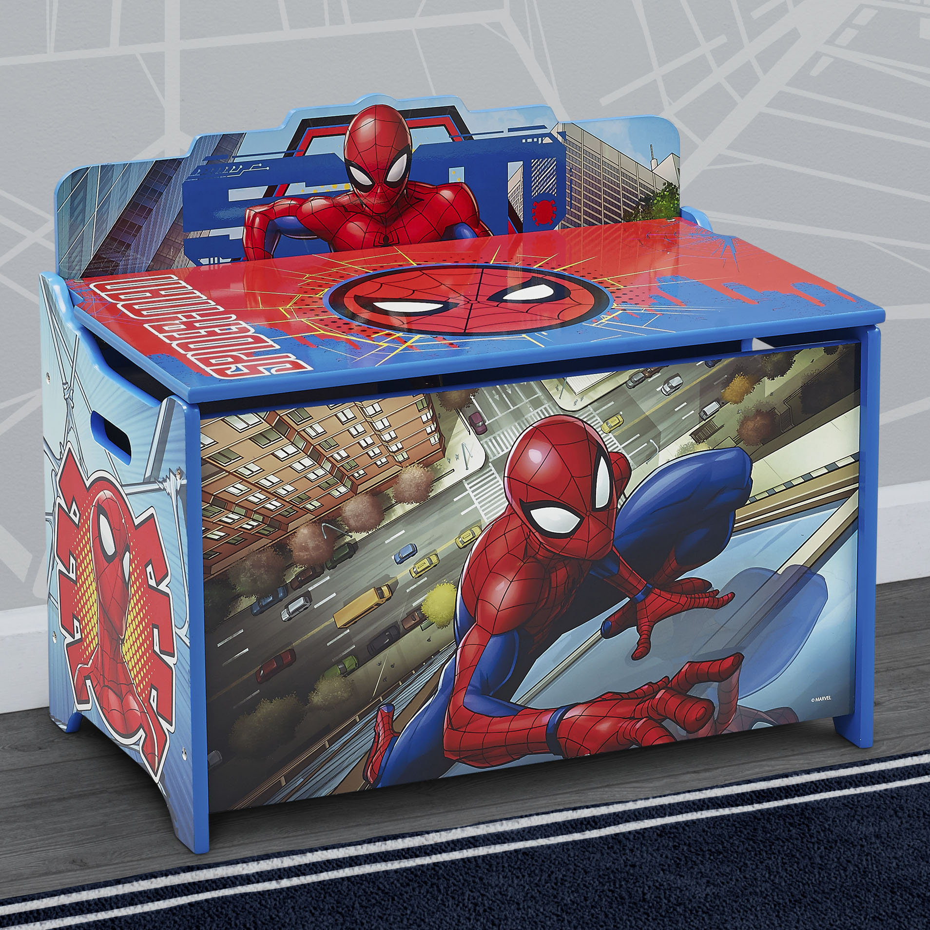 Delta Children Marvel Spider-Man Deluxe Toy Box & Reviews