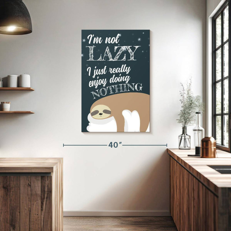 Tergel Funny Sloth, 39" H x 26" W