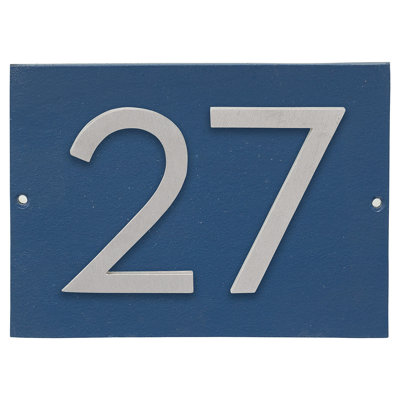 Floating 1-Line Wall Address Plaque