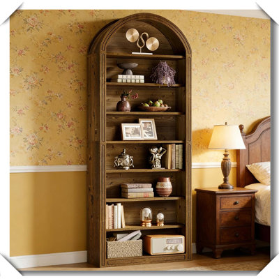 Bibliothèque arquée à dos fermé