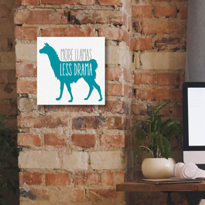 «Llama Drama» par Erin Clark, art mural sur toile