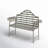 Ezio Iron Outdoor Bench
