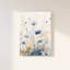  Art mural bleu aquarelle fleurs sauvages - Décoration de ferme bohémienne haut de gamme pour le salon-129114804