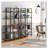 70.07" Height 5-Tier Vintage Industrial Rustic Brown Bookshelf-447921025