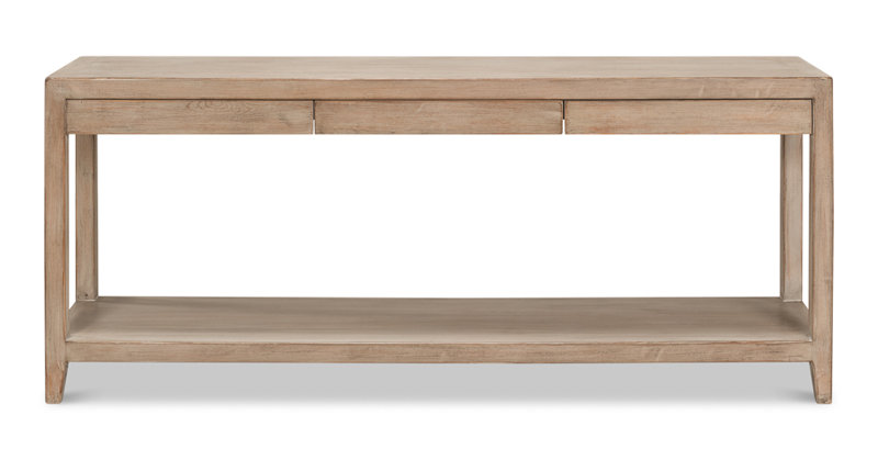 Anton 72'' W Solid Wood Console Table, Tan