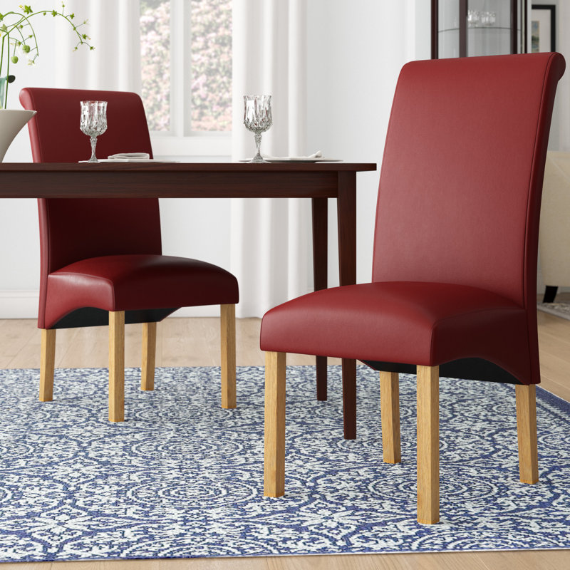 Collman 46.5cm H Upholstered Side Chair, Red