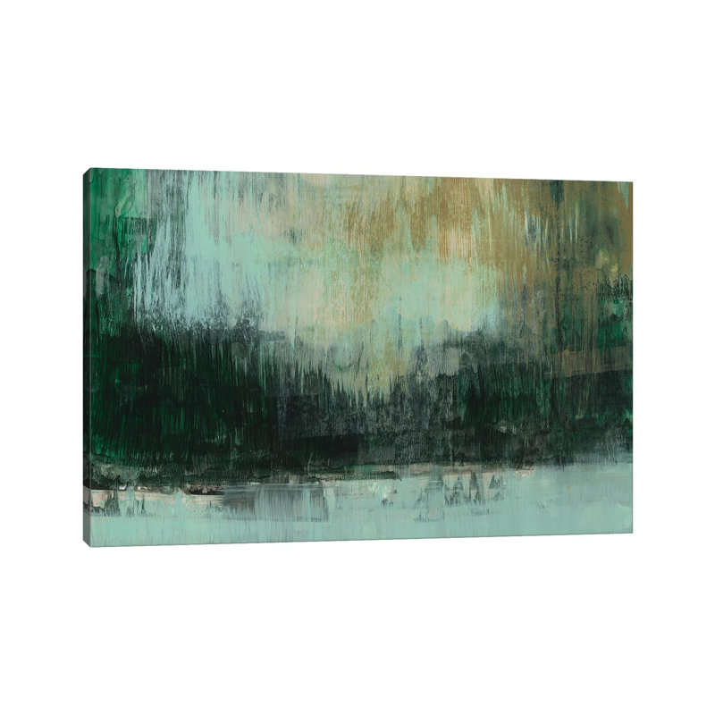 Emerald Grotto I by Jennifer Goldberger - Wrapped Canvas Painting, 20.32 cm H x 30.48 cm W