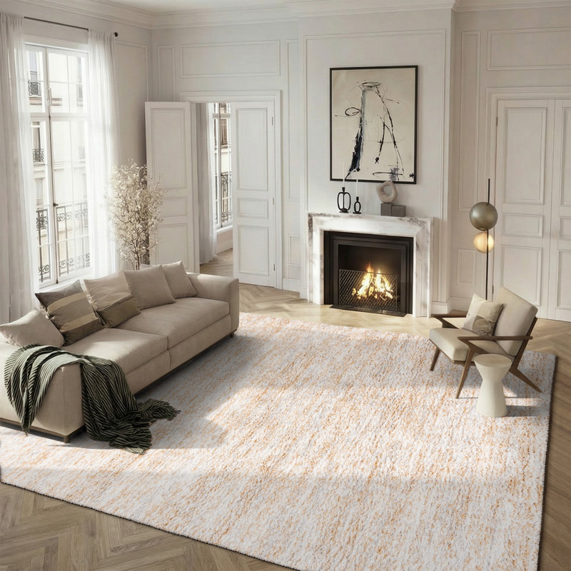 Tapis à poil long performance Liane, Carré 5 pi 5 po