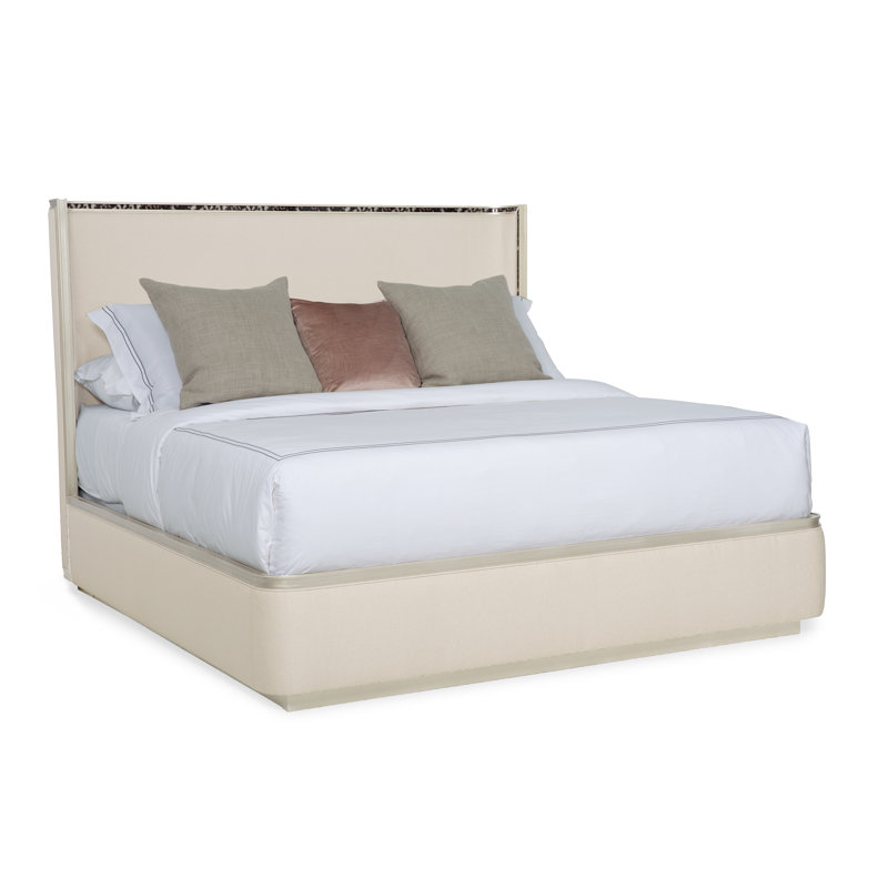 Upholstered Platform Bed, King