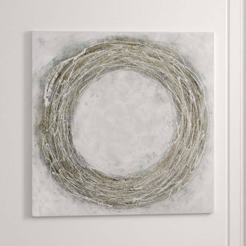 Outward Wood Glitter Print by Beverly Fuller, Hand Painting Glass Coat with Glitter