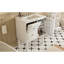 Meuble-lavabo de style rétro avec lavabo en céramique 30 po, meuble-lavabo simple autoportant avec 2 tiroirs, armoire de rangement en bois massif, blanc