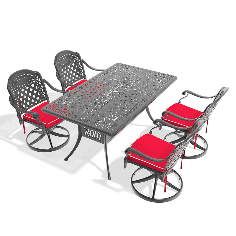 Meubles de jardin en aluminium coulé, 4
