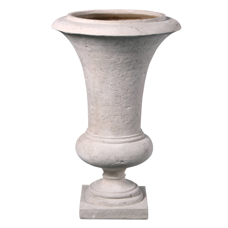 Viennese Architectural Resin Urn Planter, 32" H x 20.5" W x 20.5" D