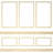 94 1/2"L (Adjustable 96"H to 120"H) Ashford Square Panel Stacked Wall Wainscot Paneling Kit