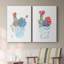 Cactus et fleurs succulentes I - Toile tendue avec châssis de qualité supérieure - Prêt à être accroché-662859229