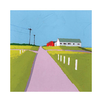 Sue's Barn 1 Piece Wall Art on Canvas