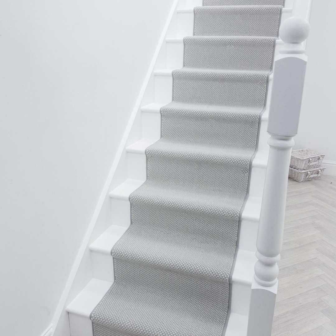 Hazy Grey Stair Runner – Soft & Durable Carpet Runner for Stairs & Staircases, Multiple Lengths