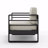 Outdoor Patio Loveseat, Bay MP1 Black Finish With Beige Cushion