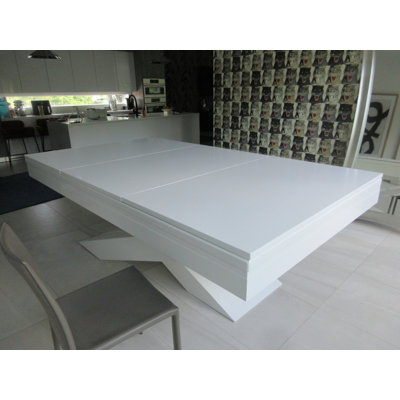 White Billiards 45'' L Pool Table with Leg Levelers