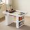 2-in-1 Multi-Functional Game Table with Removable Top, Cup Holders and Storage