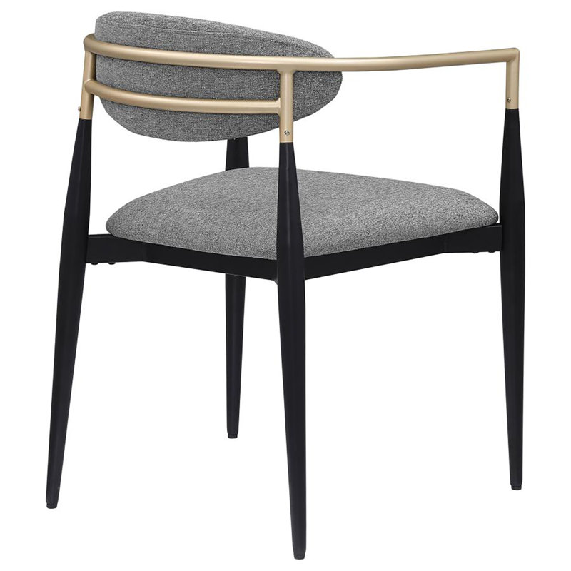 Chaise avec accoudoirs Somerville (ensemble de 2), Gris