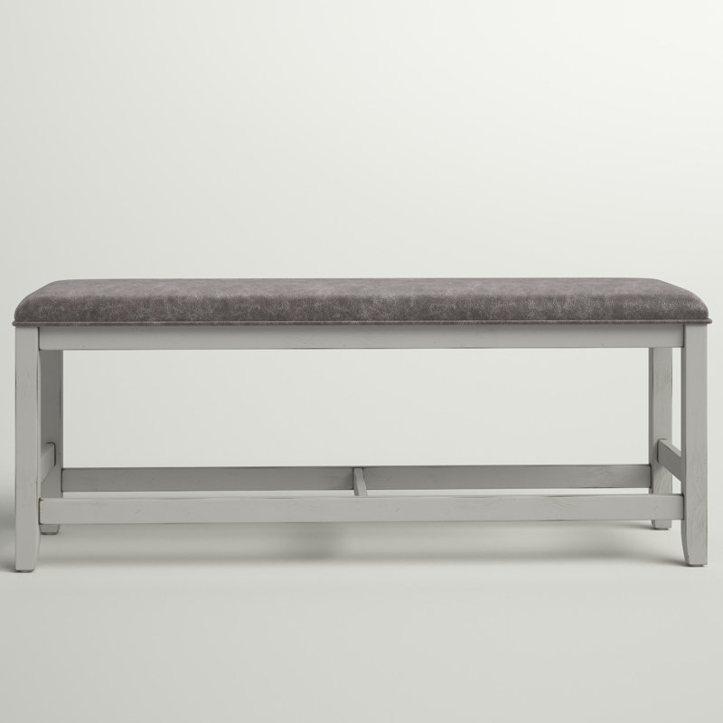Banc rembourré Knauss, Gris pierre / gris anthracite