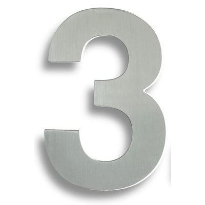 Colindale 18cm H Stainless Steel House Number