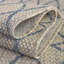 Tapis d'extérieur gris et bleu à motif de treillis-1180050698