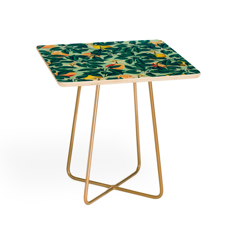 Table de bout à motif citron