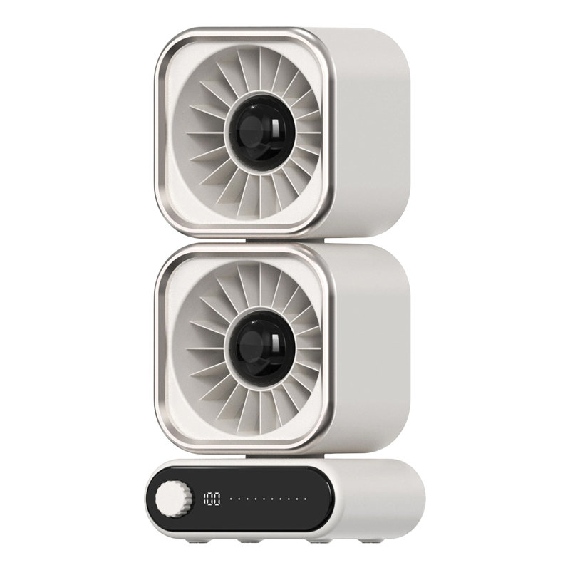 Ventilateur de bureau à ventilateur numérique, Blanc