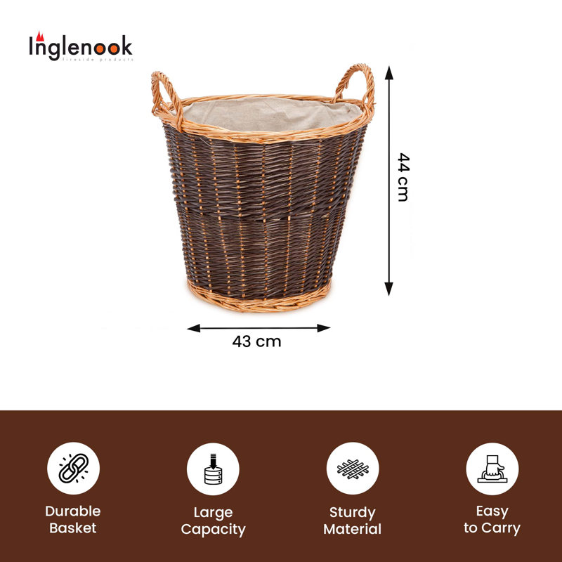 Alysta 43cm W x 26cm D Wicker Log Store