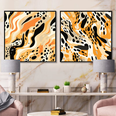 Dailani - Abstract Square Collage Set Of 2
