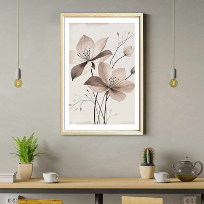 Elegant Decorative Framed MDF Painting, 16.5 x 24.4 inches | 100% Solid Wood Frame (Thickness: 0.8 inches), UV Printed Artwork on 100% MDF (Thickness: 0.1 inches) | Perfect for Home Decor, Living Room & Office