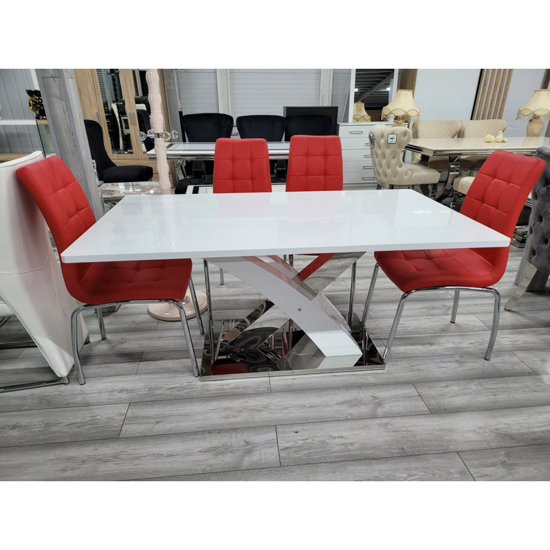 Javier Extendable Metal Base Dining Table