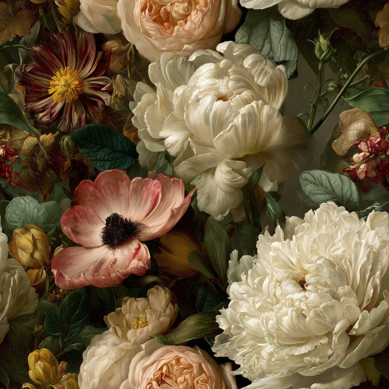 Papier peint floral foncé foncé Moody, Peel and Stick