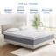 Matelas en mousse viscoélastique imprégnée de gel de 10 pouces avec housse respirante Alwyn Home-1224352096