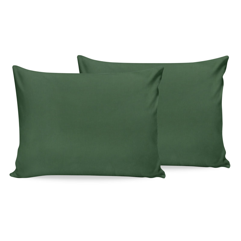 Taie d'oreiller 100% coton Cashan, Vert