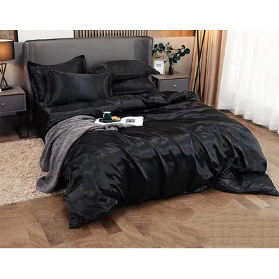 Satin Solid Colour Sheet Set