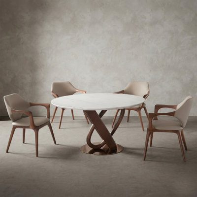 Premier Sintered Stone Top 5-Piece Dining Table Set