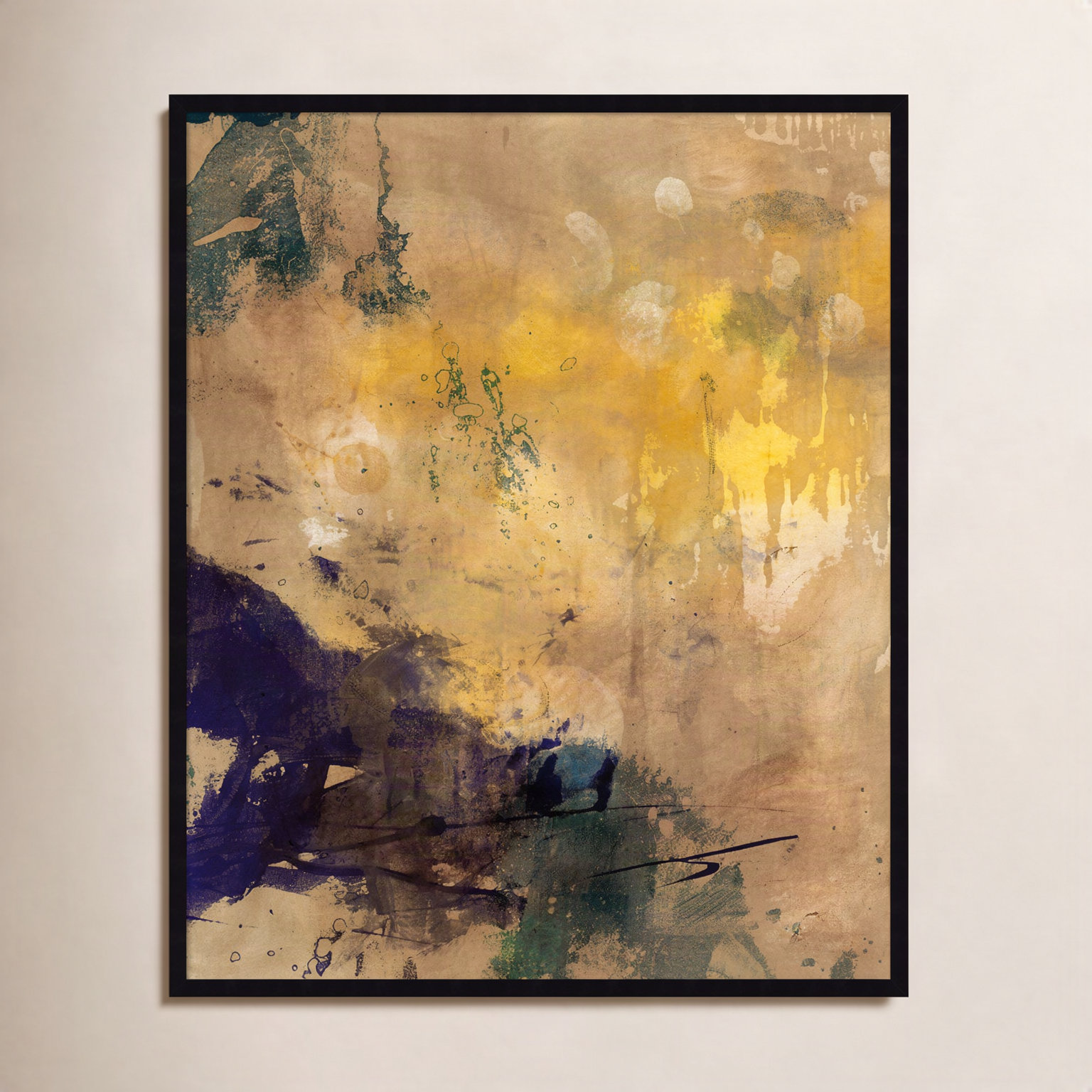 Flagler "Amber Haze II" Print, 41" H x 33" W, Black