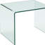 Table de bout 19 po en verre transparent