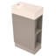 Meuble-lavabo 18,6 po avec lavabo, meuble-lavabo avec tablette à deux niveaux, orientation gauche ou droite, gris-656451563