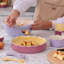 IN THE MEADOW PIE PINK DISH 9"