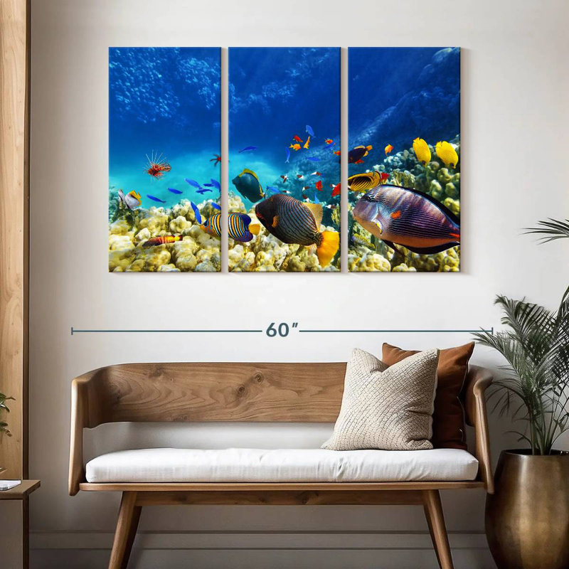 Marine Life, 32" H x 50" W